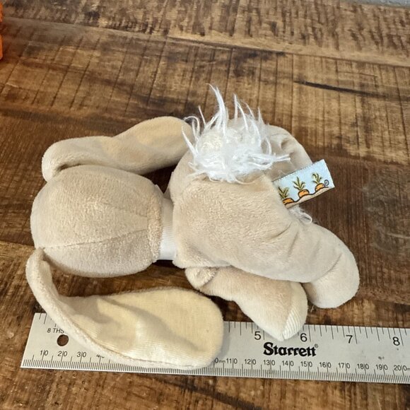 Carrots Bunnies by the Bay Plush Bunny 6 Inch LITTLE LOPS Tan Easter Rabbit - Picture 6 of 7